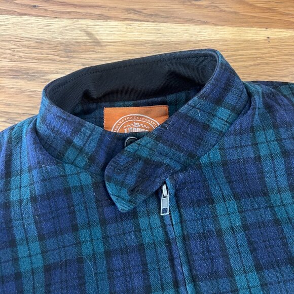 J Press x Urban Outfitters Blackwatch Tartan Green/Blue/Black Bomber Jacket - M - Picture 4 of 6